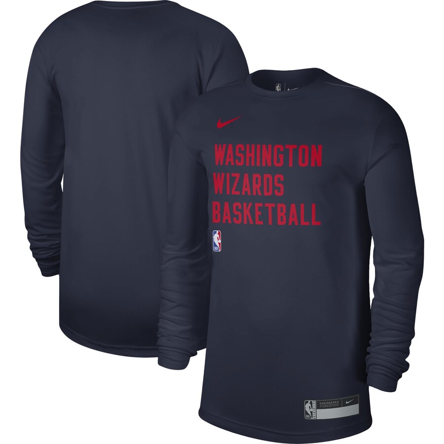Unisex Washington Wizards Nike Navy 2023/24 Legend On-Court Practice Long Sleeve T-Shirt - Puhuasuan