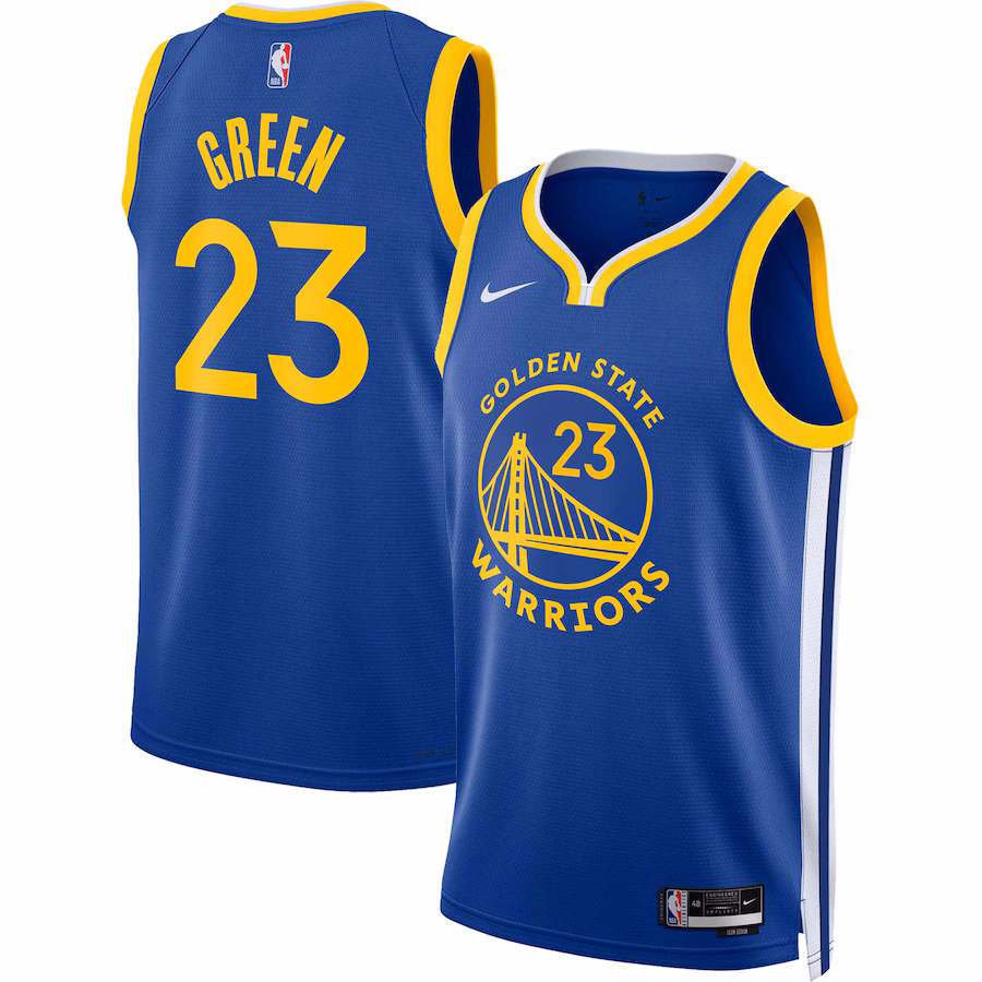 Unisex Golden State Warriors Draymond Green Nike Royal Swingman Jersey - Icon Edition - Puhuasuan
