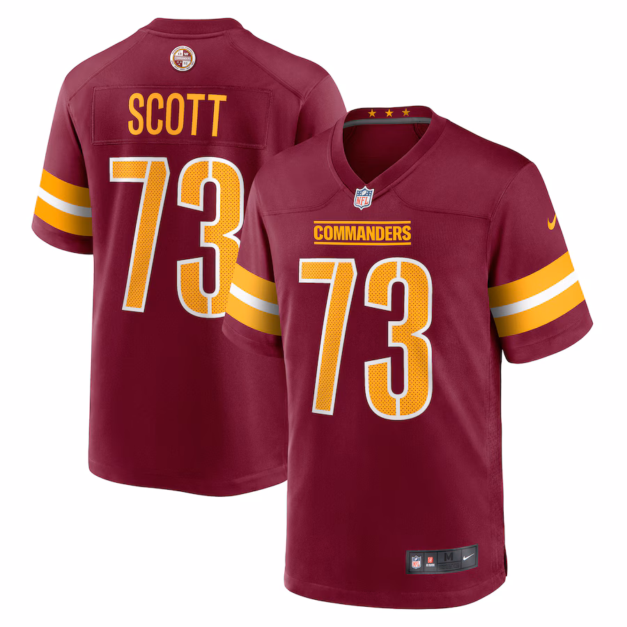 Men's Washington Commanders Trent Scott Nike Burgundy Game Jersey - Puhuasuan