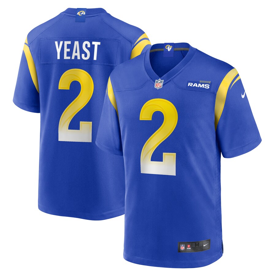 Men's Los Angeles Rams Russ Yeast Nike Royal Home Game Jersey - Puhuasuan