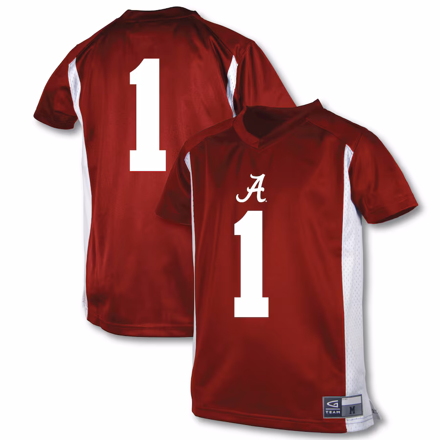Youth Garb #1 Crimson Alabama Crimson Tide Football Jersey - Puhuasuan