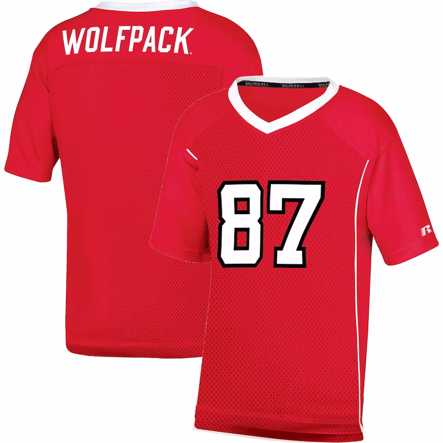 Men's Red NC State Wolfpack Team Football Jersey - Puhuasuan