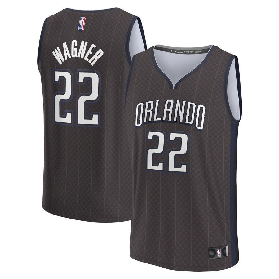 Men's Orlando Magic Franz Wagner Fanatics Black Fastbreak Jersey - City Edition - Puhuasuan