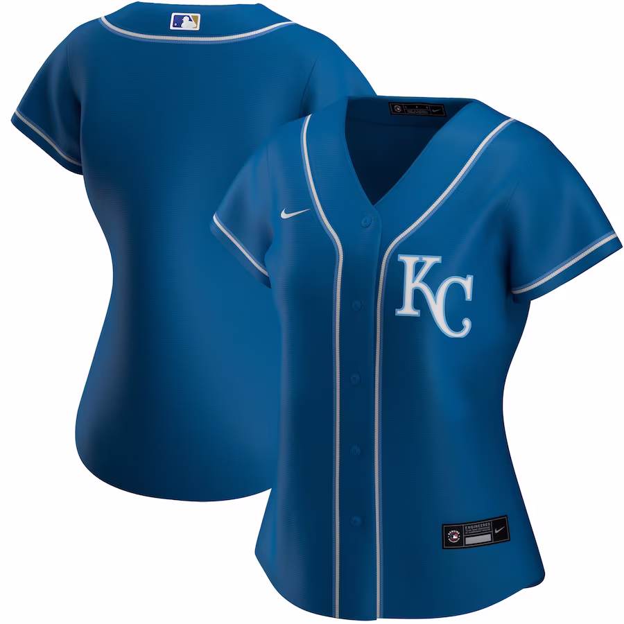 Women's Kansas City Royals Nike Royal Alternate Replica Team Jersey - Puhuasuan
