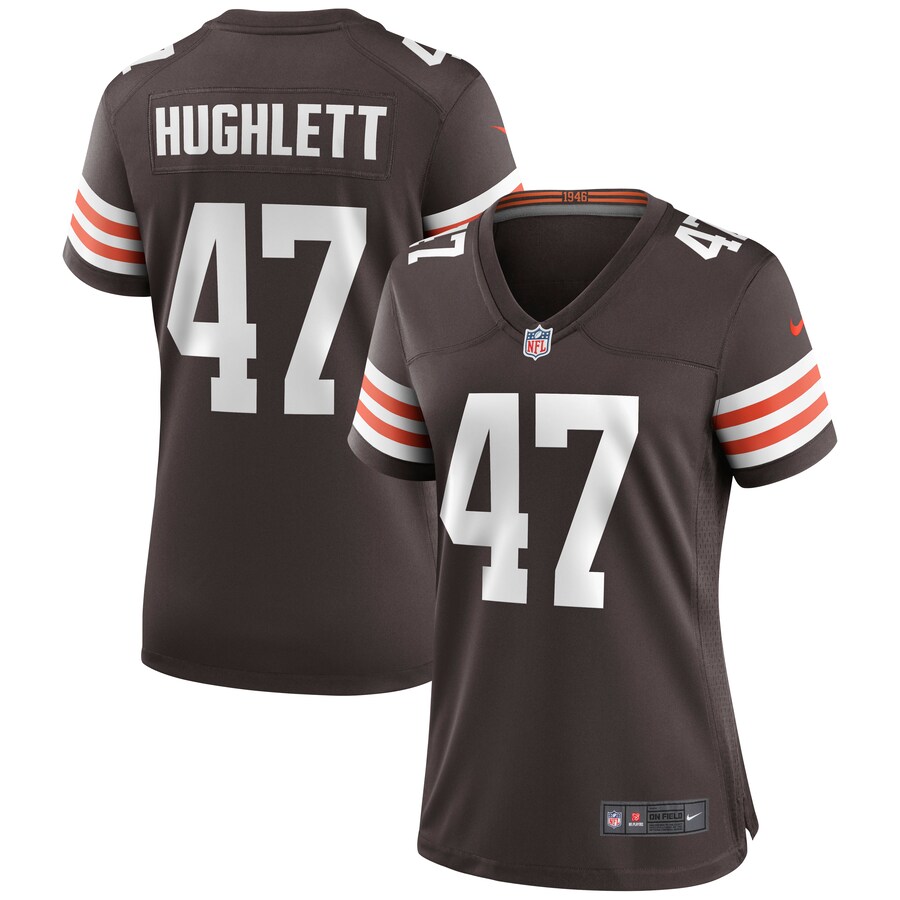 Women's Cleveland Browns Charley Hughlett Nike Brown Game Jersey - Puhuasuan