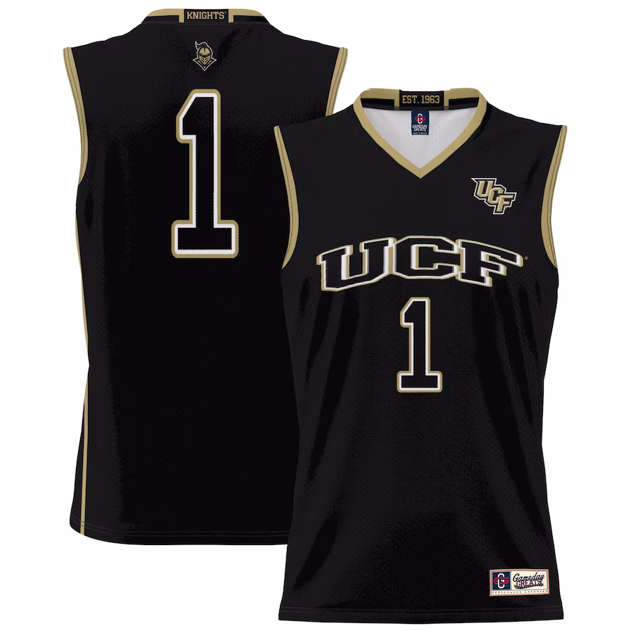 #1 UCF Knights GameDay Greats Unisex Lightweight Basketball Jersey - Black - Puhuasuan