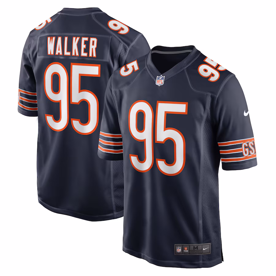 Men's Chicago Bears P.J. Walker Nike Navy Game Player Jersey - Puhuasuan