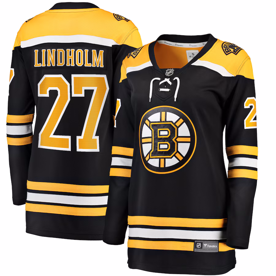 Women's Boston Bruins Hampus Lindholm Fanatics Black Home Breakaway Player Jersey - Puhuasuan