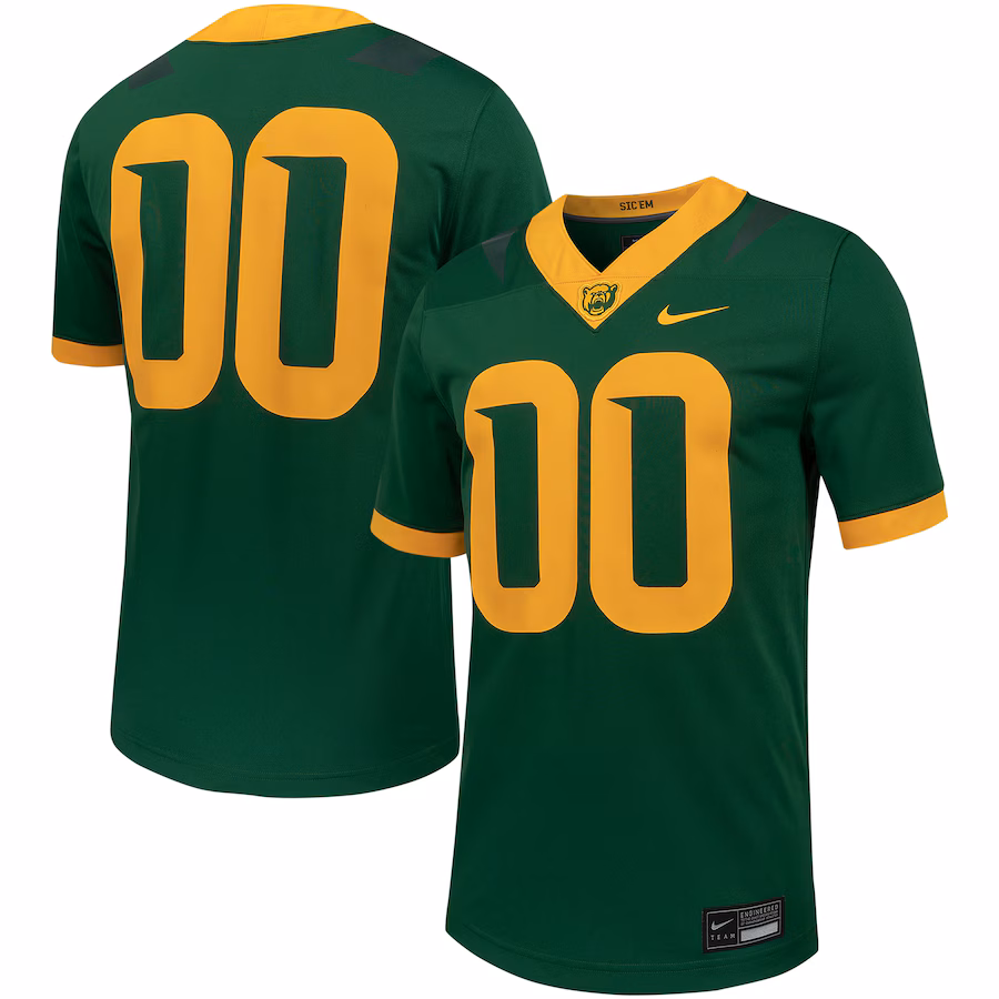 Men's Nike #00 Green Baylor Bears Untouchable Football Replica Jersey - Puhuasuan