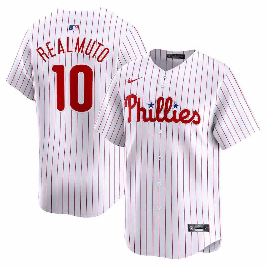 Men's Philadelphia Phillies J.T. Realmuto Nike White Home Limited Player Jersey - Puhuasuan