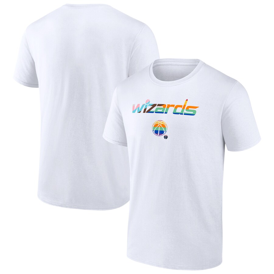 Men's Washington Wizards White Pride T-Shirt - Puhuasuan