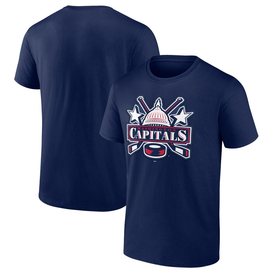 Men's Washington Capitals Navy Special Edition Secondary Logo T-Shirt - Puhuasuan