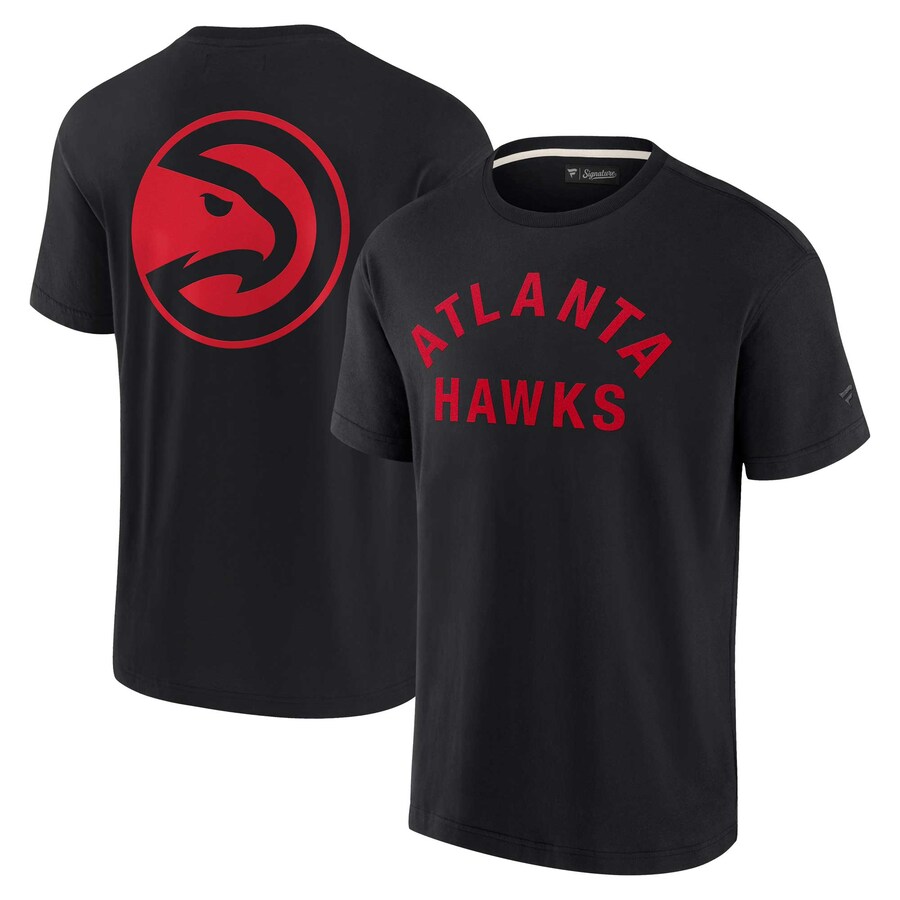 Unisex Atlanta Hawks Fanatics Black Elements Super Soft Short Sleeve T-Shirt - Puhuasuan
