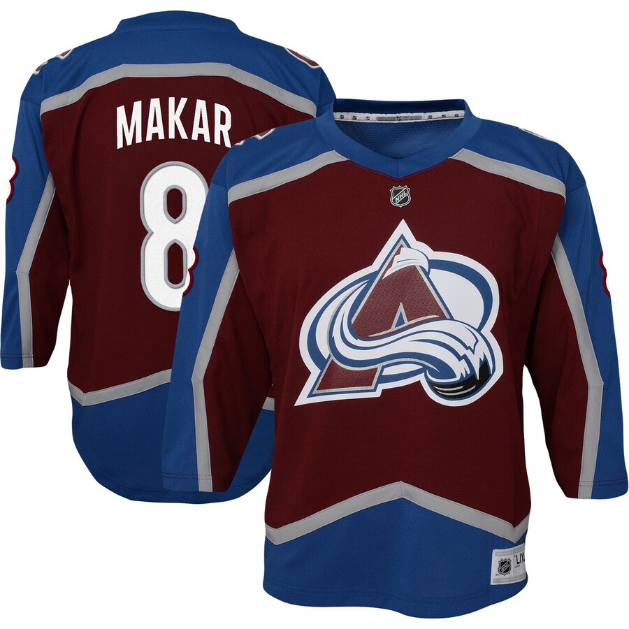 Youth Colorado Avalanche Cale Makar Burgundy Home Replica Player Jersey - Puhuasuan