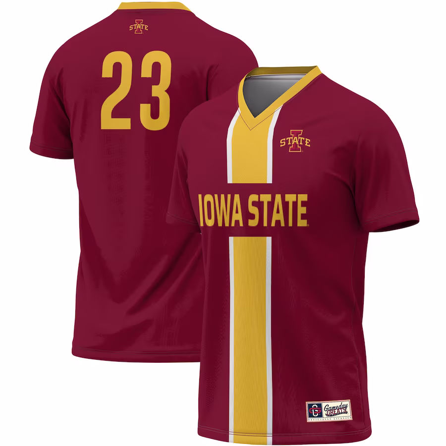 #1 Iowa State Cyclones ProSphere Unisex Lightweight Soccer Jersey - Cardinal - Puhuasuan