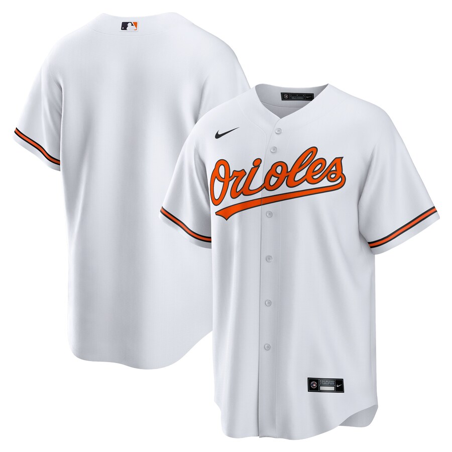 Men's Baltimore Orioles Nike White Home Blank Replica Jersey - Puhuasuan