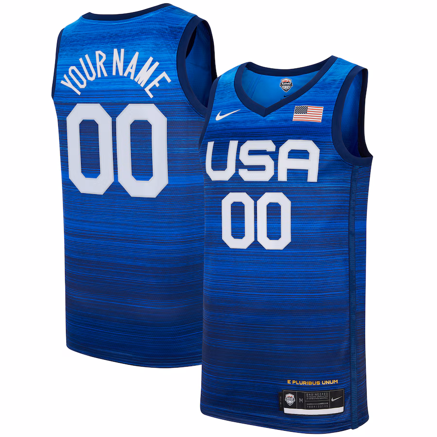 Men's USA Basketball Nike Navy Limited Custom Jersey - Puhuasuan