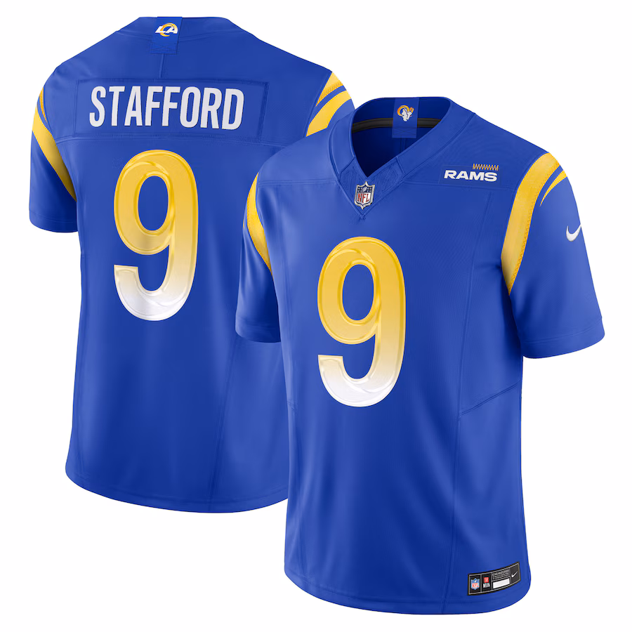 Men's Los Angeles Rams Matthew Stafford Nike Royal Vapor F.U.S.E. Limited Jersey - Puhuasuan