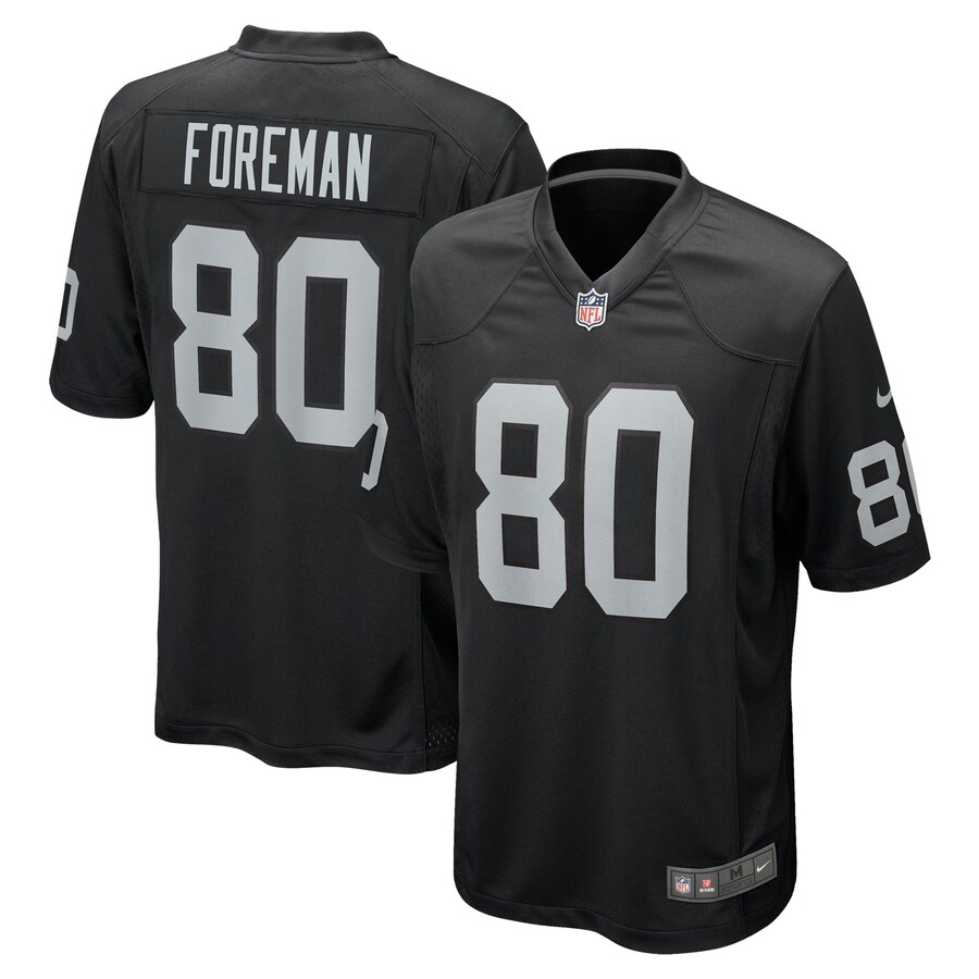 Men's Las Vegas Raiders Jeff Foreman Nike Black Team Game Jersey - Puhuasuan