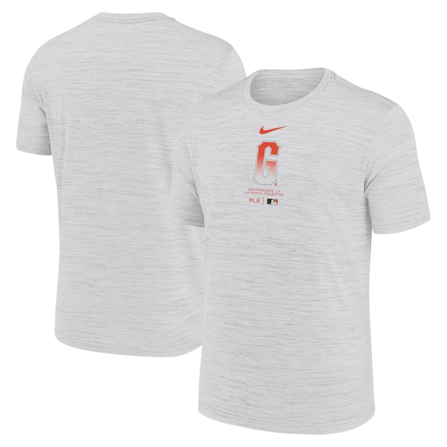 Men's San Francisco Giants Nike White City Connect Authentic Collection Practice Velocity Performance T-Shirt - Puhuasuan