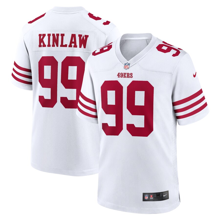 Men's San Francisco 49ers Javon Kinlaw Nike White Player Game Jersey - Puhuasuan