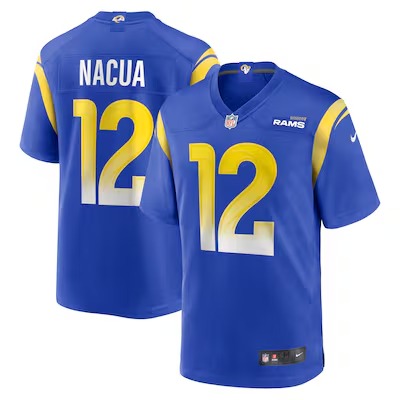 Men's Los Angeles Rams Puka Nacua Nike Royal Game Player Jersey - Puhuasuan