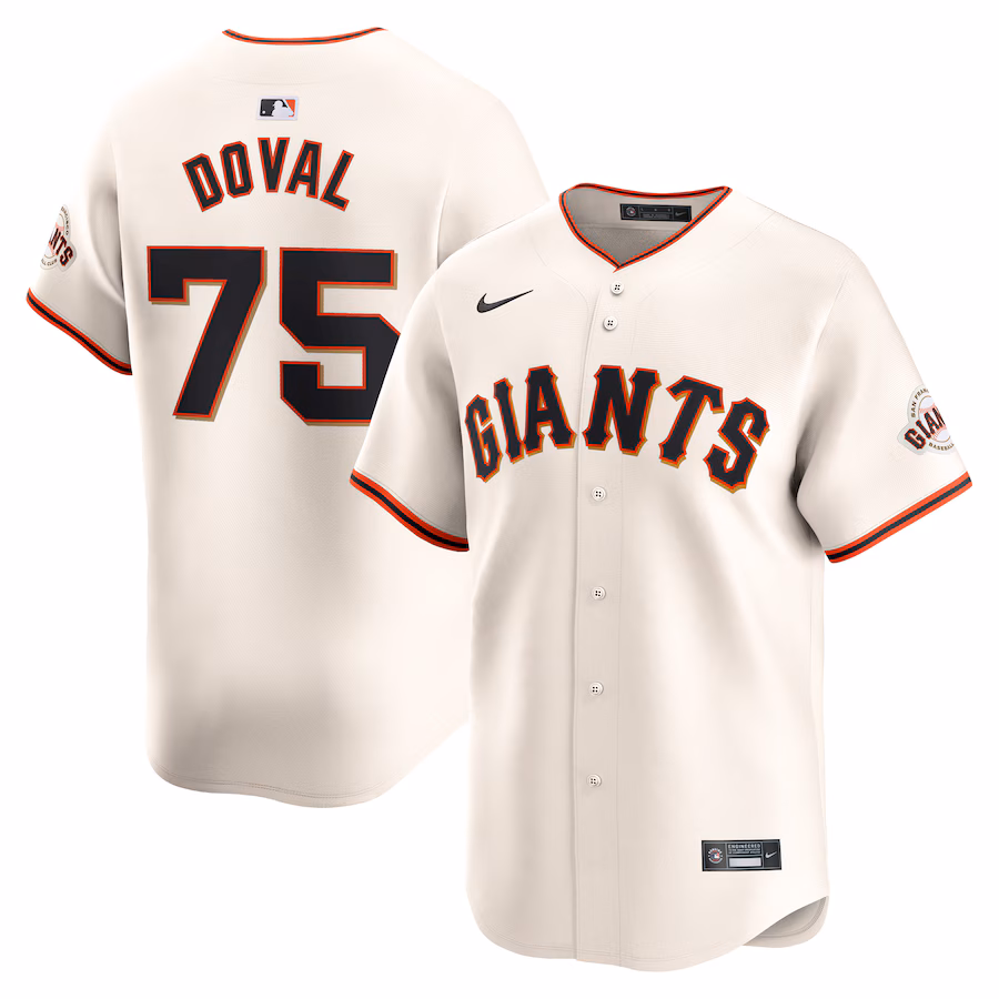 Men's San Francisco Giants Camilo Doval Nike Cream Home Limited Player Jersey - Puhuasuan