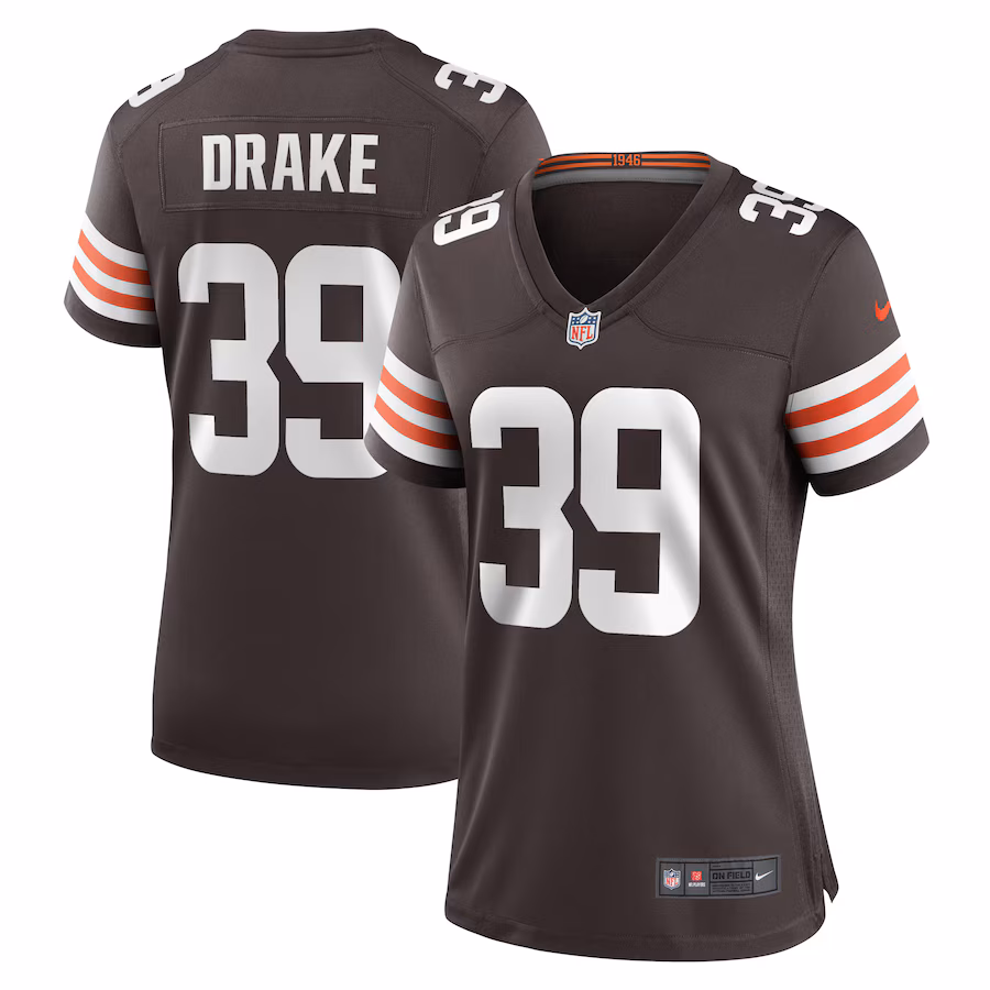 Women's Cleveland Browns Kenyan Drake Nike  Brown  Game Jersey - Puhuasuan