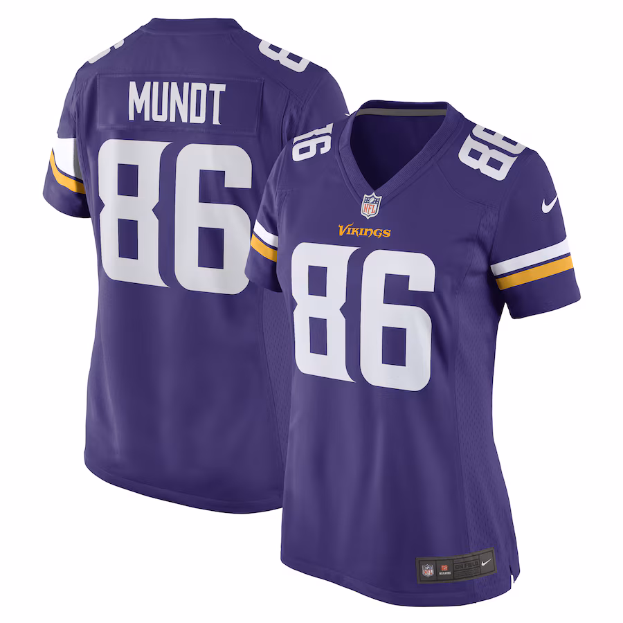 Women's Minnesota Vikings Johnny Mundt Nike Purple Game Player Jersey - Puhuasuan