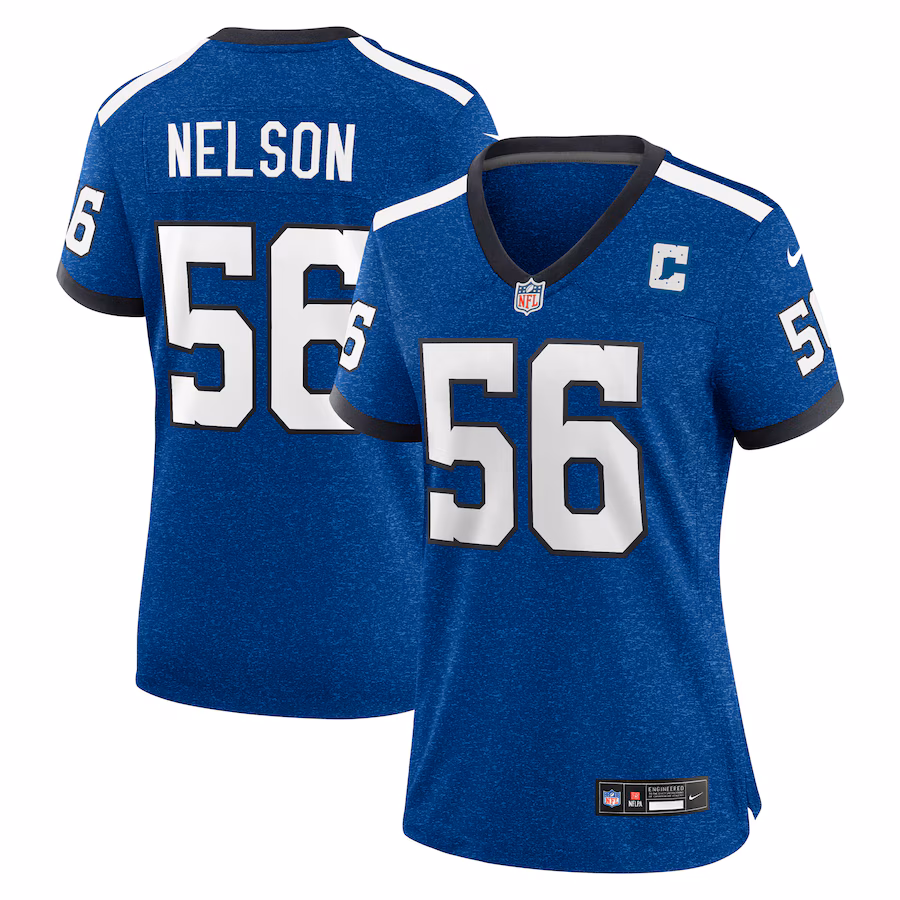 Women's Indianapolis Colts Quenton Nelson Nike Royal Indiana Nights Alternate Game Jersey - Puhuasuan