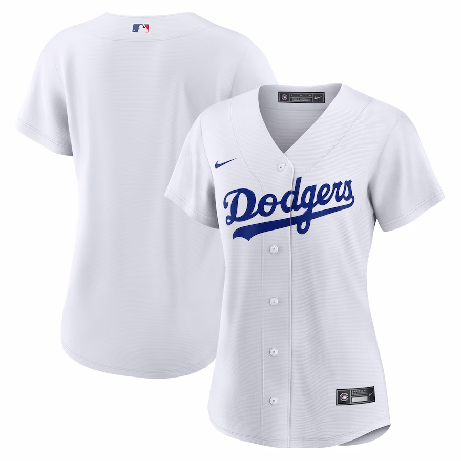 Women's Los Angeles Dodgers Nike White Home Replica Team Jersey - Puhuasuan