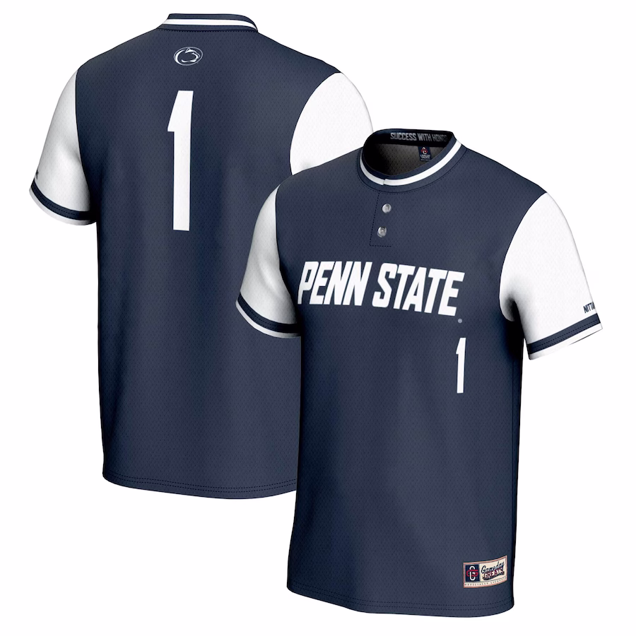#1 Penn State Nittany Lions GameDay Greats Unisex Lightweight Softball Jersey - Navy - Puhuasuan