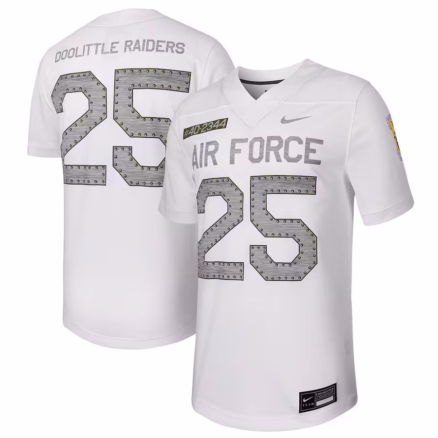 Men's Nike #25 White Air Force Falcons Untouchable Football Replica Jersey - Puhuasuan