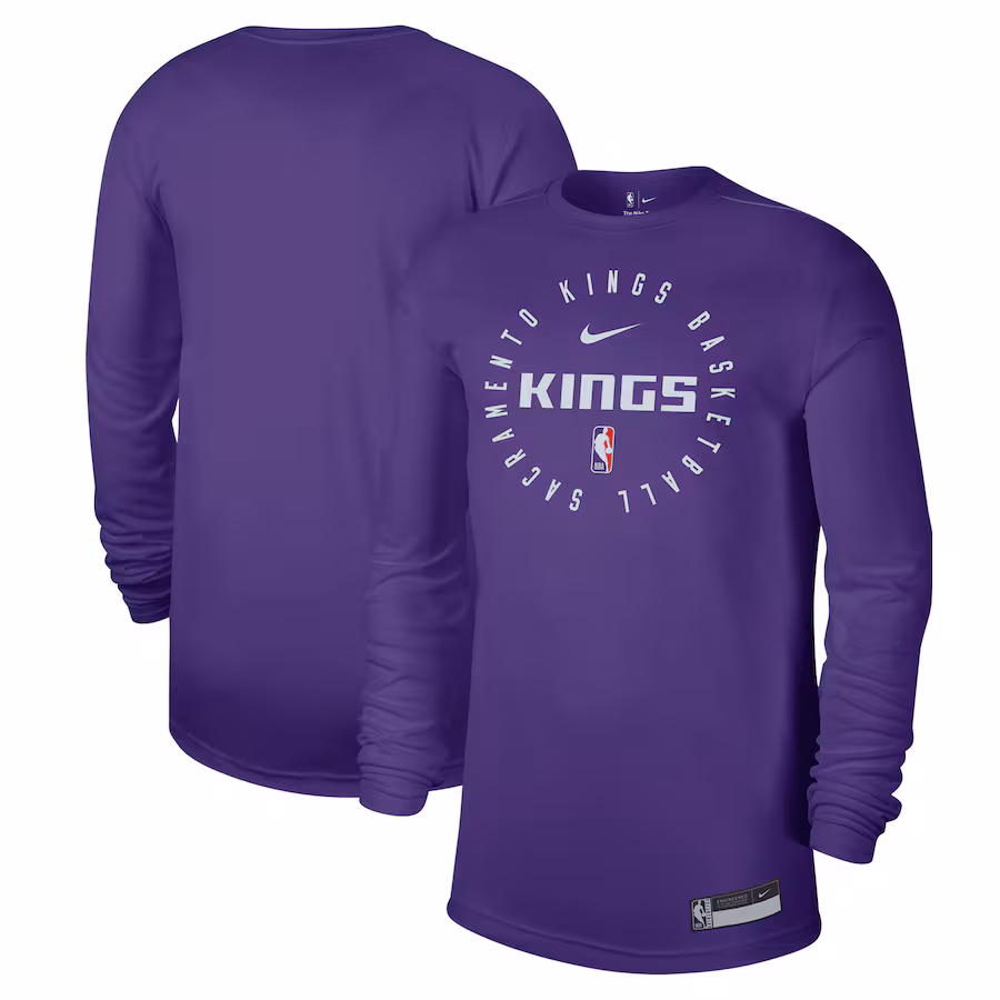 Men's Sacramento Kings Nike Purple 2024/25 Legend On-Court Practice Long Sleeve T-Shirt - Puhuasuan
