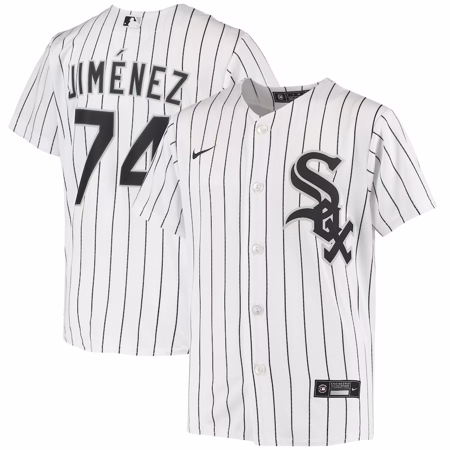 Youth Chicago White Sox Eloy Jimenez Nike White Alternate Replica Player Jersey - Puhuasuan