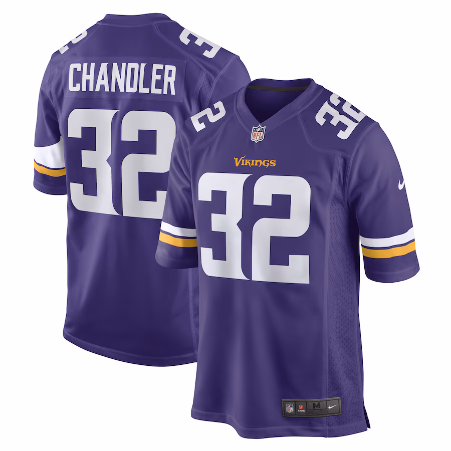 Men's Minnesota Vikings Ty Chandler Nike Purple Game Player Jersey - Puhuasuan