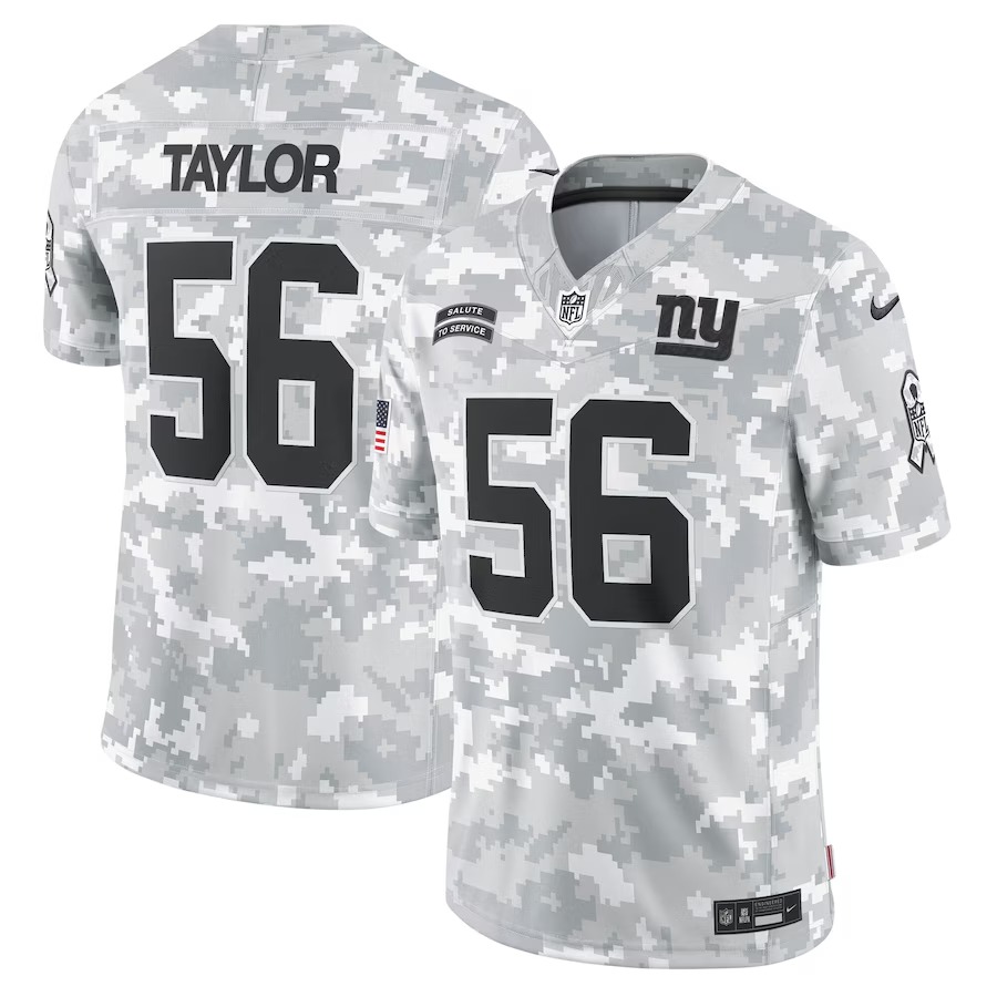 Men's New York Giants Lawrence Taylor Nike Arctic Camo 2024 Salute to Service Retired Player Limited Jersey - Puhuasuan