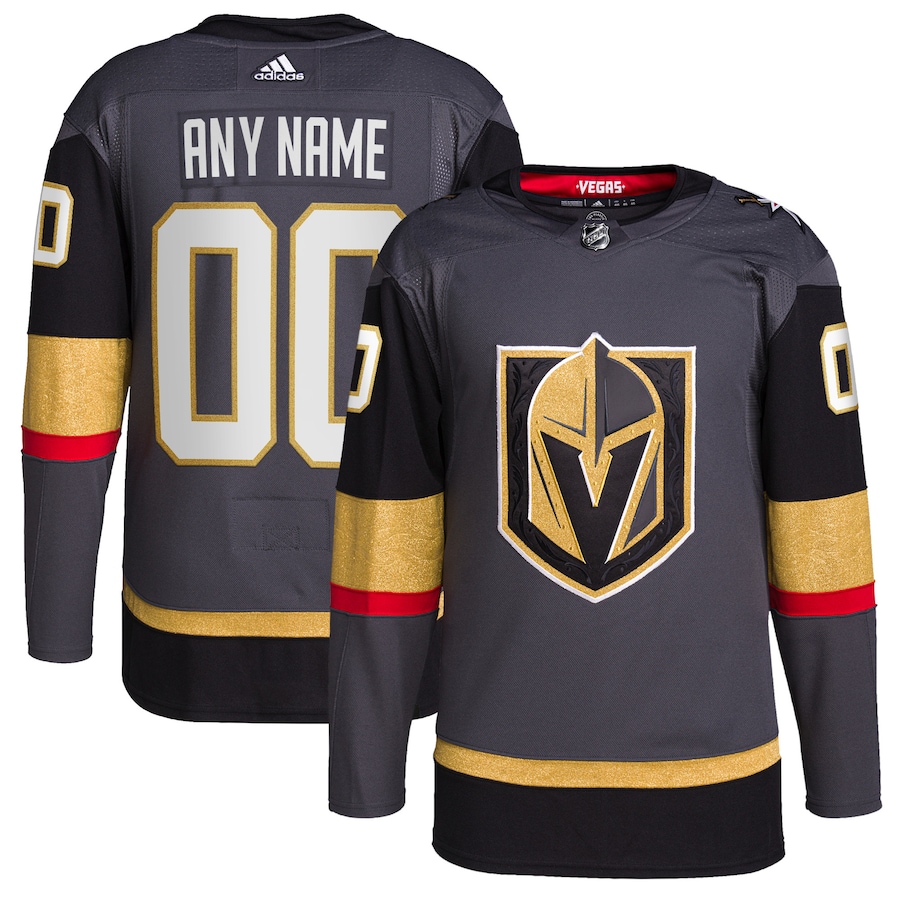 Men's Vegas Golden Knights adidas Gray Alternate Primegreen Authentic Custom Jersey - Puhuasuan