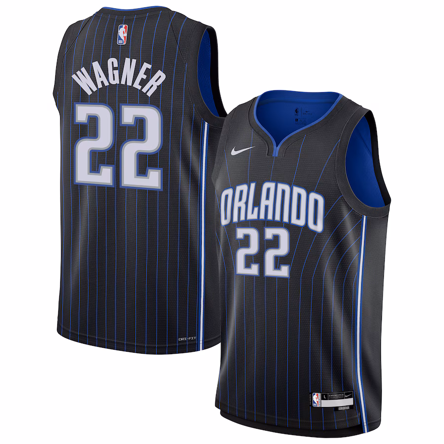 Youth Orlando Magic Franz Wagner Nike Black Swingman Jersey - Icon Edition - Puhuasuan