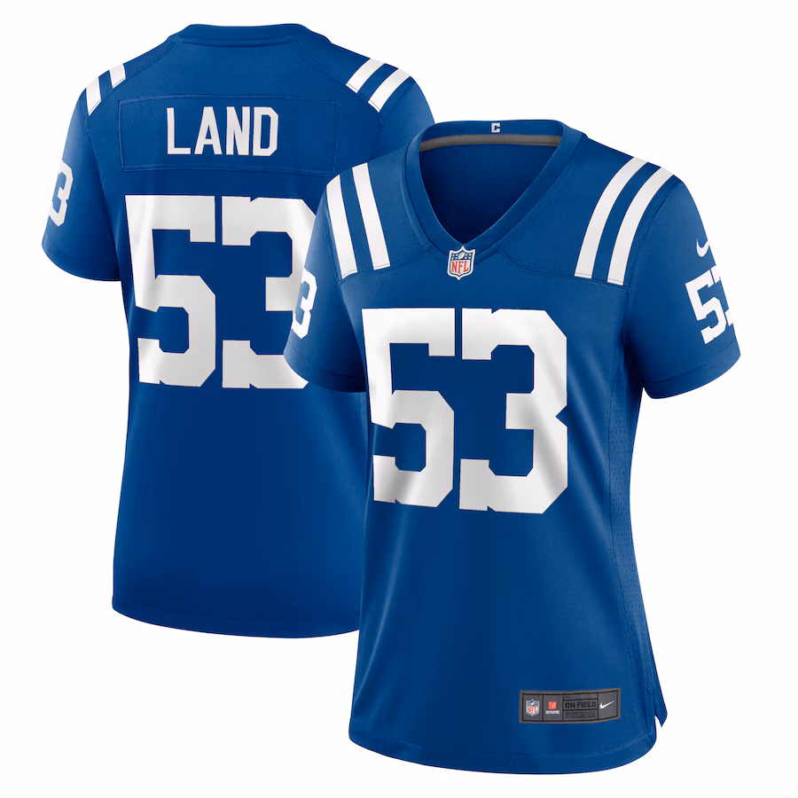Women's Indianapolis Colts Isaiah Land Nike  Royal Team Game Jersey - Puhuasuan