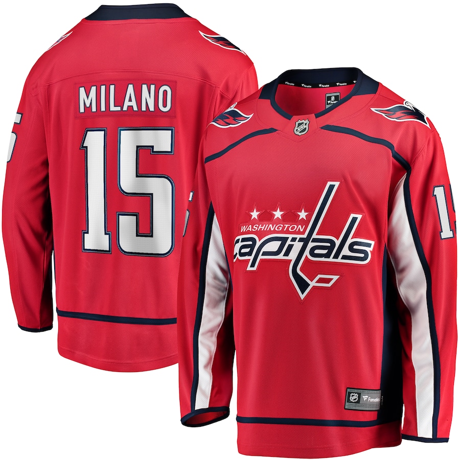 Men's Washington Capitals Sonny Milano Fanatics Red Home Breakaway Jersey - Puhuasuan