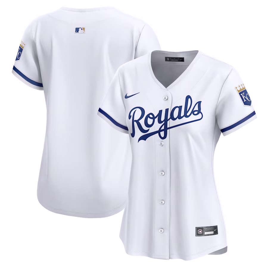Women's Kansas City Royals Nike White Home Limited Jersey - Puhuasuan