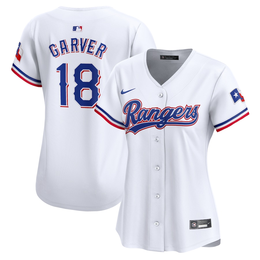 Women's Texas Rangers Mitch Garver Nike White Home Limited Player Jersey - Puhuasuan