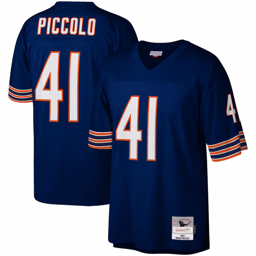 Men's Chicago Bears Brian Piccolo Mitchell & Ness Navy Legacy Replica Jersey - Puhuasuan