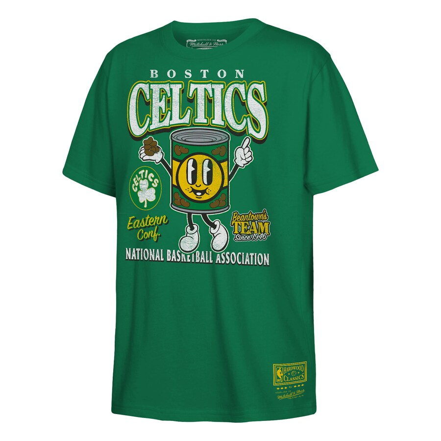 Youth Boston Celtics  Mitchell & Ness Kelly Green Concession Food Character T-Shirt - Puhuasuan