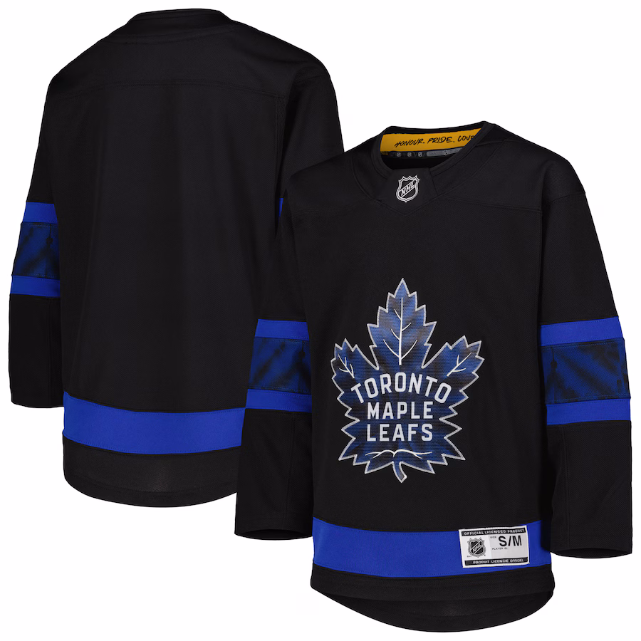Youth Toronto Maple Leafs Black Alternate Premier Team Jersey - Puhuasuan