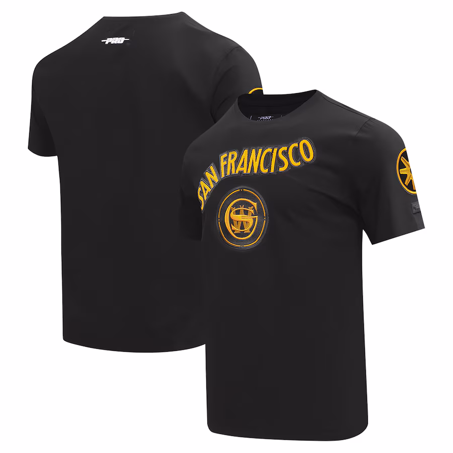 Men's Golden State Warriors Pro Standard Black T-Shirt - Puhuasuan
