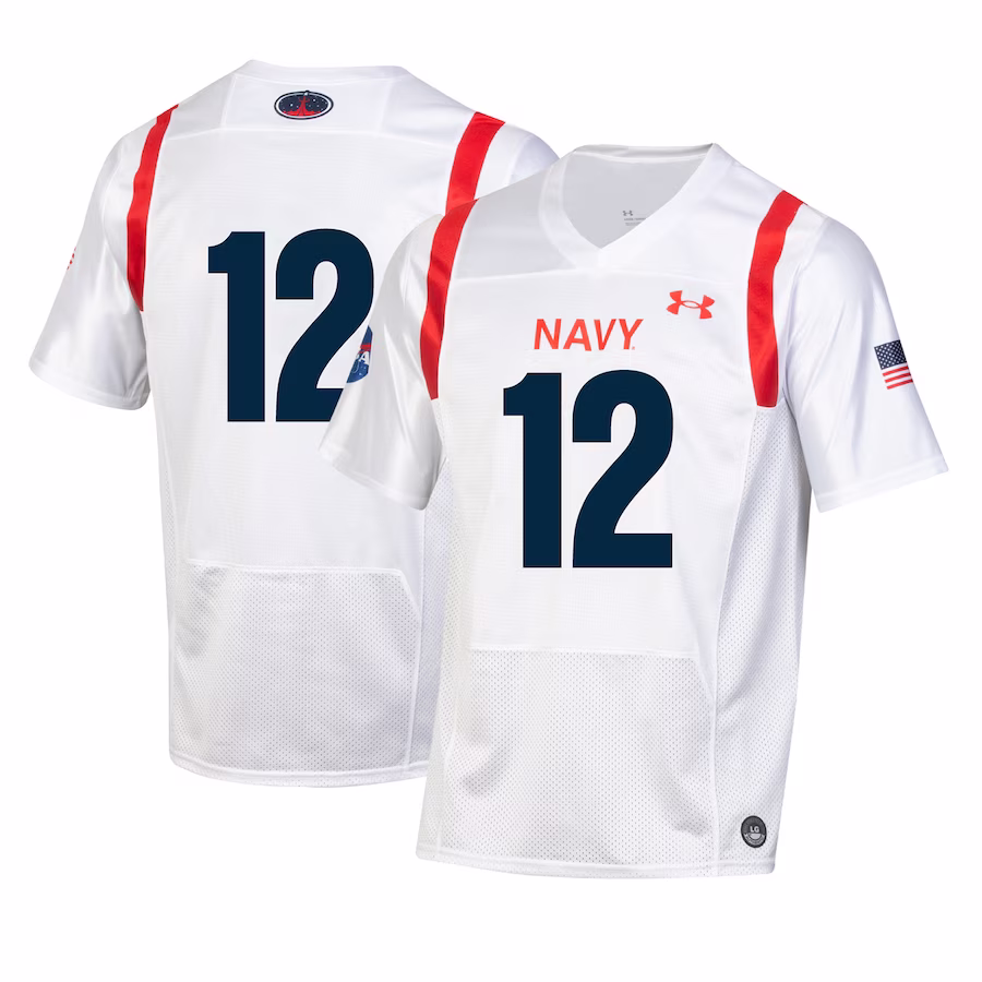 Navy Midshipmen Under Armour 2022 Special Games Replica Jersey - White - Puhuasuan