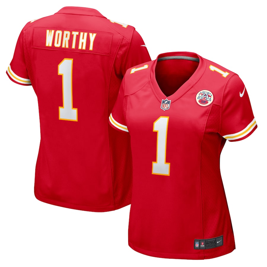 Women's Kansas City Chiefs Xavier Worthy Nike Red Game Jersey - Puhuasuan