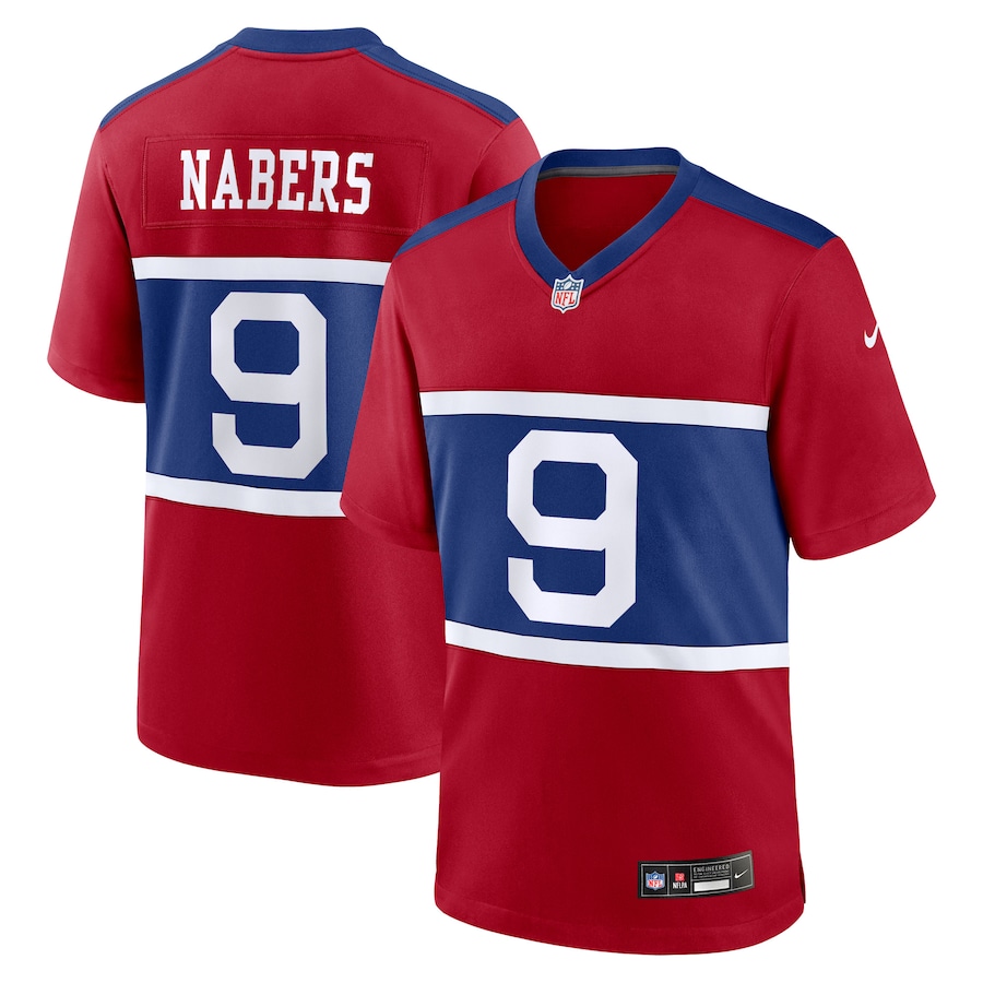 Youth New York Giants Malik Nabers Nike Century Red Alternate Player Game Jersey - Puhuasuan